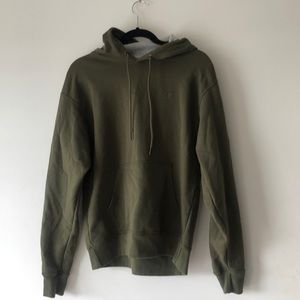 army green champion hoodie